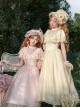 Morning Mist Manor Series Classic Lolita Sweet Elegant Edwardian Collar Ruffle Short Sleeve Tulle Lace Long Dress