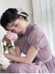 Glass Candy Antique Series Classic Lolita Elegant Daily Soft Lace Bubble Sleeve Long Dress