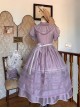 Glass Candy Antique Series Classic Lolita Elegant Daily Soft Lace Bubble Sleeve Long Dress