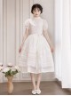 Glass Candy Antique Series Classic Lolita Elegant Daily Soft Lace Bubble Sleeve Long Dress