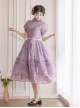 Glass Candy Antique Series Classic Lolita Elegant Daily Soft Lace Bubble Sleeve Long Dress