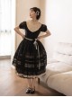 Glass Candy Antique Series Classic Lolita Elegant Daily Soft Lace Bubble Sleeve Long Dress