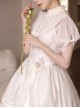 Glass Candy Antique Series Classic Lolita Elegant Daily Soft Lace Bubble Sleeve Long Dress