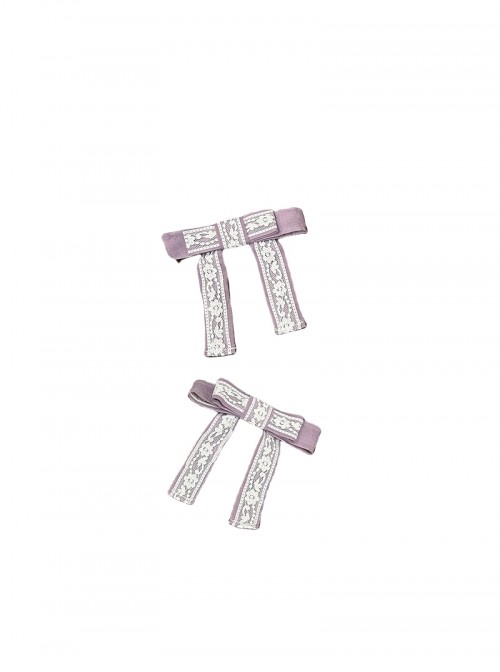 Glass Candy Antique Series Classic Lolita Daily Sweet Elegant Bowknot Lace Hairpins