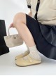 French Style Sweet Classic Lolita Light Color Comfortable Round Toe Flat Soft Sole Mary Jane Shoes