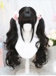 Japanese Style Straight Bangs Sweet Lolita Cute Daily Versatile Curly Long Wig