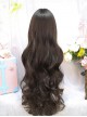 Japanese Style Straight Bangs Sweet Lolita Cute Daily Versatile Curly Long Wig