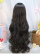 Japanese Style Straight Bangs Sweet Lolita Cute Daily Versatile Curly Long Wig