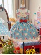 Ribbon Cat Series Sweet Lolita Lace Saliva Bag Ruffle Japanese Showa Bowknot Sleeveless Dress