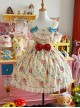 Ribbon Cat Series Sweet Lolita Lace Saliva Bag Ruffle Japanese Showa Bowknot Sleeveless Dress