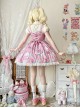 Ribbon Cat Series Sweet Lolita Lace Saliva Bag Ruffle Japanese Showa Bowknot Sleeveless Dress