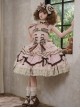 Chocolate Series Sweet Lolita Pink Polka Dot Lace Big Bowknot Cake Sleeveless Dress