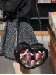 Sweet Lolita Melting Chocolate Love Dessert Plate Shape Japanese Harajuku Crossbody Bag