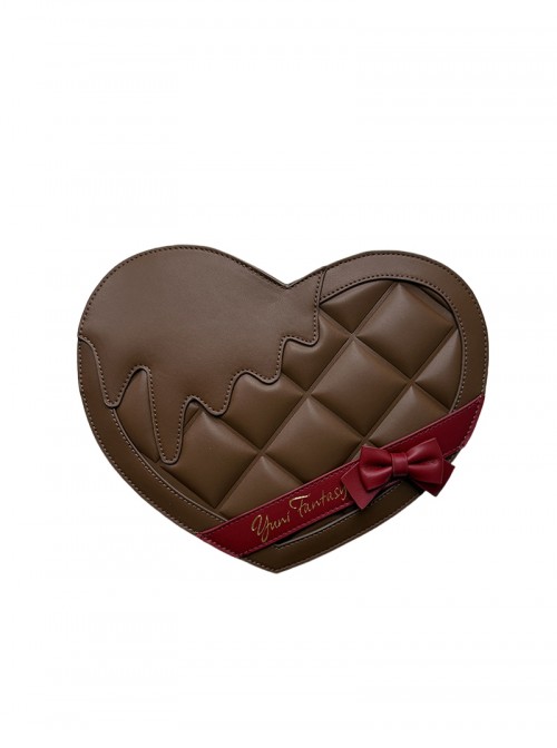 Sweet Lolita Melting Chocolate Love Dessert Plate Shape Japanese Harajuku Crossbody Bag