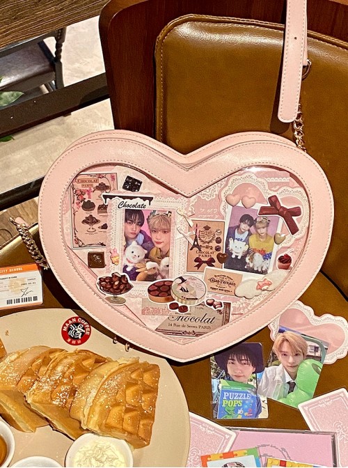 Sweet Lolita Melting Chocolate Love Dessert Plate Shape Japanese Harajuku Crossbody Bag