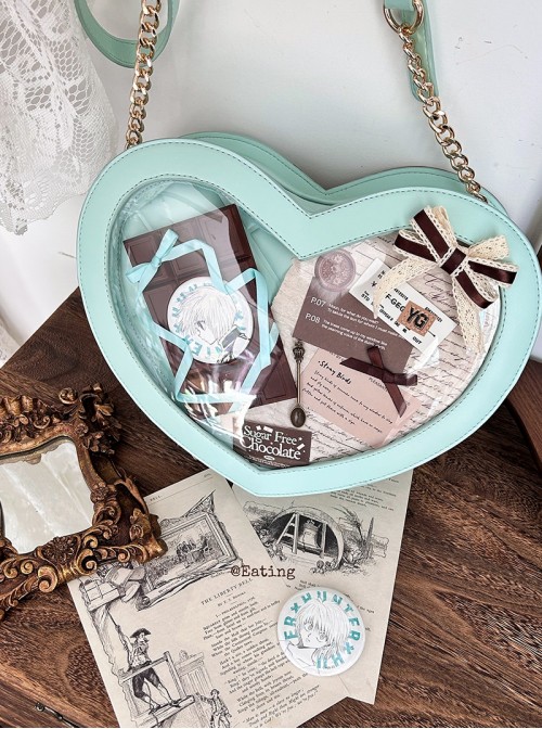 Sweet Lolita Melting Chocolate Love Dessert Plate Shape Japanese Harajuku Crossbody Bag