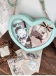 Sweet Lolita Melting Chocolate Love Dessert Plate Shape Japanese Harajuku Crossbody Bag