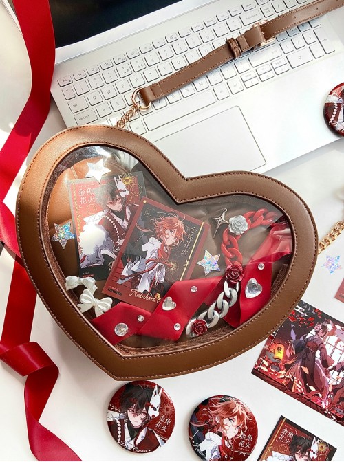 Sweet Lolita Melting Chocolate Love Dessert Plate Shape Japanese Harajuku Crossbody Bag