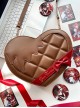 Sweet Lolita Melting Chocolate Love Dessert Plate Shape Japanese Harajuku Crossbody Bag