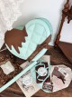 Sweet Lolita Melting Chocolate Love Dessert Plate Shape Japanese Harajuku Crossbody Bag