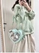 Sweet Lolita Melting Chocolate Love Dessert Plate Shape Japanese Harajuku Crossbody Bag