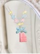 Passion CoCo Sweet Lolita Handmade Cute Cartoon Chocolate Piece Bowknot Bead Necklace