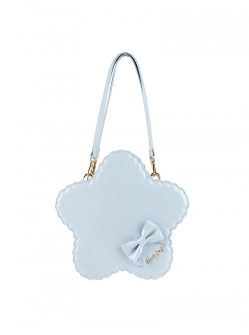 Cookie Star Series Sweet Lolita Cute Patent Leather Star-Shaped Sparkling Crossbody Handbag