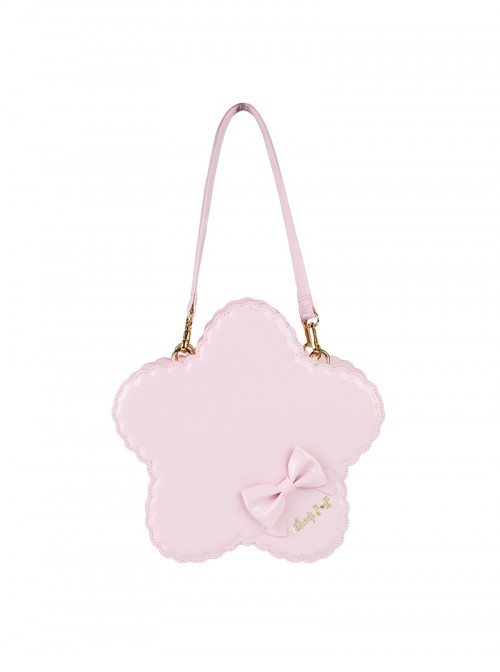 Cookie Star Series Sweet Lolita Cute Patent Leather Star-Shaped Sparkling Crossbody Handbag