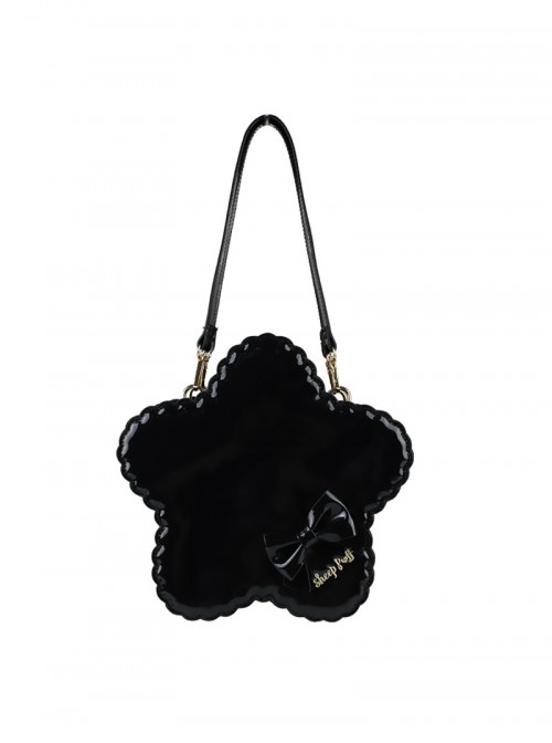 Cookie Star Series Sweet Lolita Cute Patent Leather Star-Shaped Sparkling Crossbody Handbag