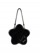 Cookie Star Series Sweet Lolita Cute Patent Leather Star-Shaped Sparkling Crossbody Handbag