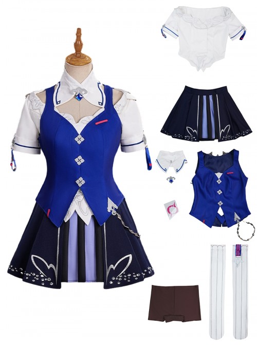 Honkai Impact 3 Halloween Cosplay Seele Vollerei Azure Memories Costume Full Set