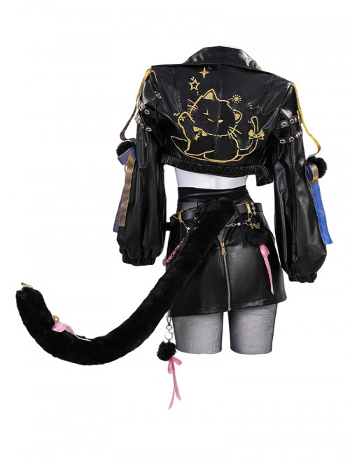 Game Naraka Bladepoint Halloween Cosplay Feria Shen Justice Feline Costume Set