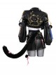 Game Naraka Bladepoint Halloween Cosplay Feria Shen Justice Feline Costume Set