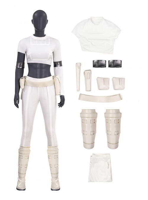 Star Wars Episode II Attack Of The Clones Halloween Cosplay Padme Amidala Short Style Costume Set Without Shoes