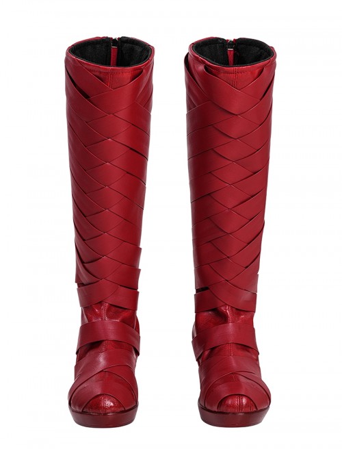 Daredevil Unleash Hell Halloween Cosplay Elektra Accessories Red High Heel Boots
