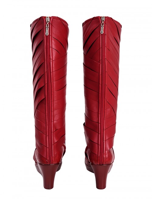 Daredevil Unleash Hell Halloween Cosplay Elektra Accessories Red High Heel Boots