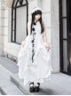 Dream Series Kawaii Fashion Music Festival Versatile Retro Trendy Big Pleated Hem Sleeveless Dress Set