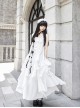 Dream Series Kawaii Fashion Music Festival Versatile Retro Trendy Big Pleated Hem Sleeveless Dress Set