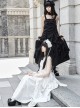 Dream Series Kawaii Fashion Music Festival Versatile Retro Trendy Big Pleated Hem Sleeveless Dress Set