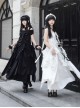 Dream Series Kawaii Fashion Music Festival Versatile Retro Trendy Big Pleated Hem Sleeveless Dress Set