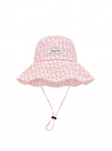 Summer Vacation Sweet Kawaii Fashion Mini Floral Gingham Sunshade Fisherman Hat