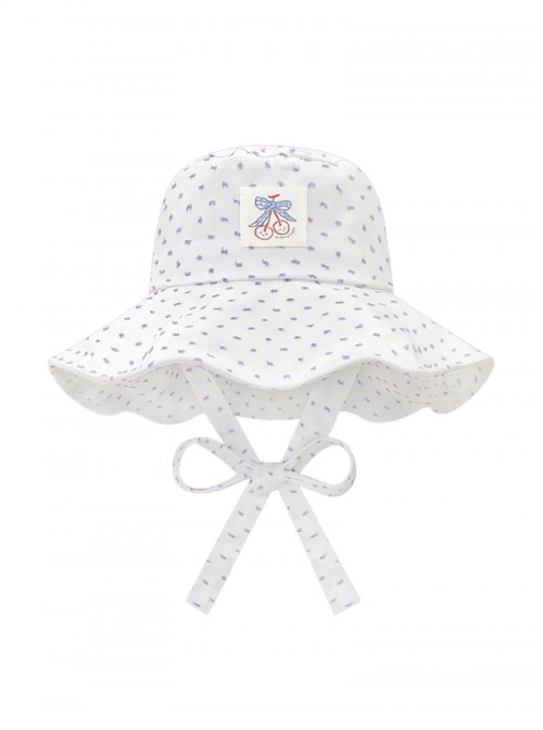 Cartoon Cherry Patch Daily Sweet Girl Summer Kawaii Fashion Polka Dot Fisherman Hat