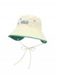 Summer Vacation Sun Block Casual Kawaii Fashion Button Trim Tie Fisherman Hat