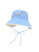 Summer Vacation Sun Block Casual Kawaii Fashion Button Trim Tie Fisherman Hat