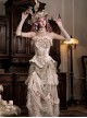 Love Poem Box Series Classic Lolita Apricot Spahl Vintage Gorgeous Floral Lace Skirt