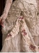Love Poem Box Series Classic Lolita Apricot Spahl Vintage Gorgeous Floral Lace Skirt