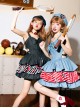 Cherry Denim Series Sweet Lolita Japanese Harajuku Festival Sleeveless Dress