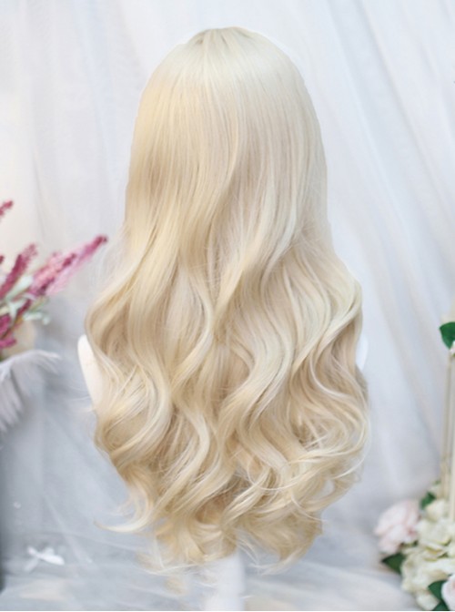 Jinse Series Sweet Lolita Japanese Daily Commute Straight Bangs Gentle Versatile Long Curly Wig