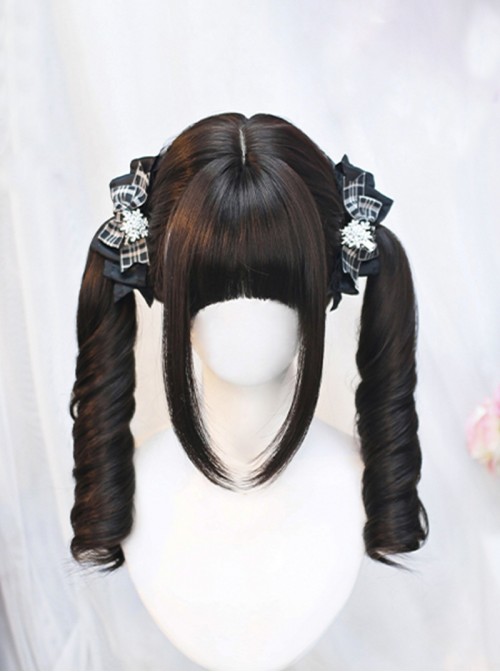 Jinse Series Sweet Lolita Japanese Daily Commute Straight Bangs Gentle Versatile Long Curly Wig