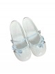 Little Sweet Tune Series Sweet Lolita Comfortable Bow Flat Heel Round Toe PU Mary Jane Shoes